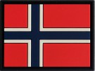 PVC patch Norsk Flagg farge thumbnail