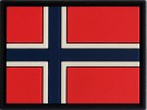 PVC patch Norsk Flagg farge  55 x 36 mm thumbnail