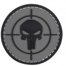 Punisher sight PVC Patch  Grey/Black thumbnail