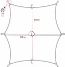 Tarp Hexagonal 340 x 310 cm OD grønn thumbnail