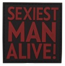 Sexiest Man Alive Patch - Rød thumbnail
