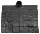 MFH Vinyl Poncho – Vanntett regnponcho med hette Sort  thumbnail