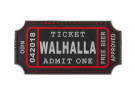 Large Walhalla Ticket Rubber Patch SWAT thumbnail
