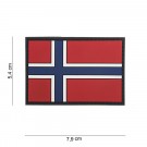 PVC patch Norsk Flagg 54 x 79 mm thumbnail