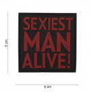 Sexiest Man Alive Patch - Rød thumbnail