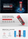 KLARUS 21GT-E50 High Performance 21700 Rechargeable 5000mAh Lithium Battery thumbnail