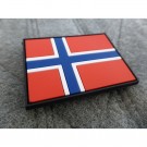PVC patch Norsk Flagg farge  55 x 36 mm thumbnail