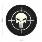 Punisher sight PVC Patch  Black/White  thumbnail