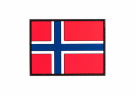 PVC patch Norsk Flagg farge  55 x 36 mm thumbnail