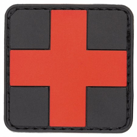 Medic Patch, sort/rød PVC