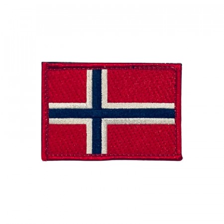 Norsk Flagg Fullfarge - 73 mm x 53 mm 