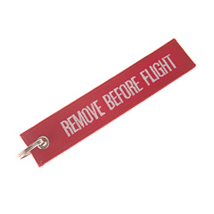 Nøkkelring Remove before flight  