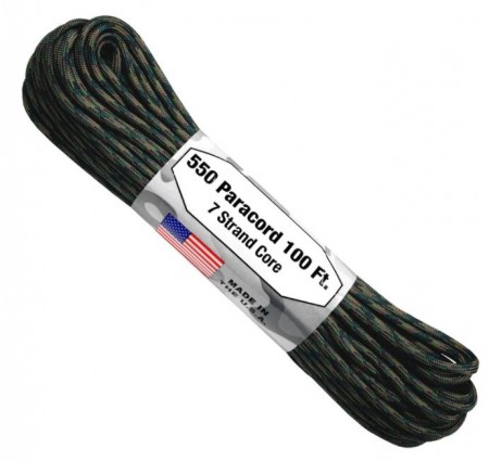 Paracord Woodland Camo - 30 m 